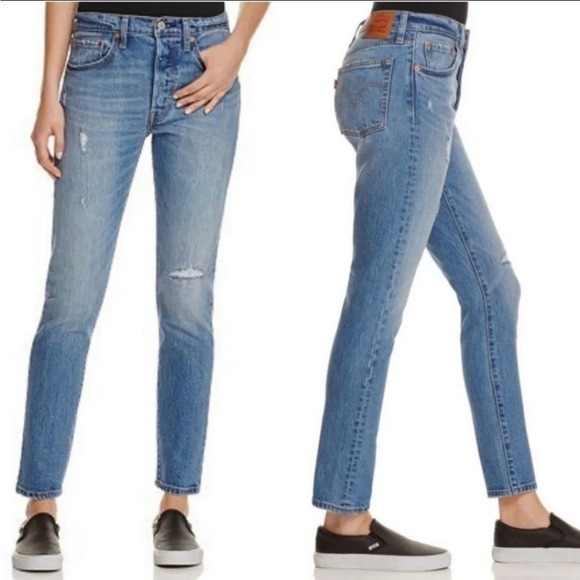 LEVI’S 501 Jeans Post Modern Blues Size 25 LIKE NEW Revolve high waist B1 - Picture 1 of 8